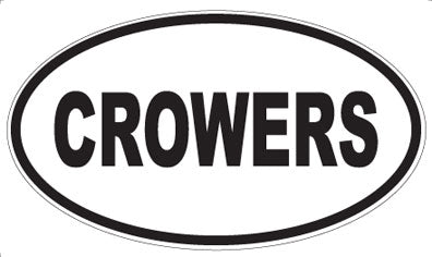 CROWERS - Oval Sticker