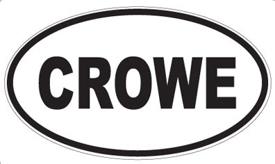 CROWE - Oval Magnet