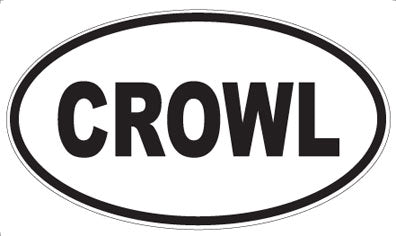 CROWL - Oval Sticker