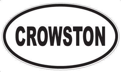 CROWSTON - Oval Sticker