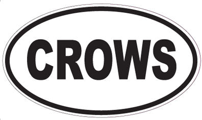 CROWS - Oval Magnet