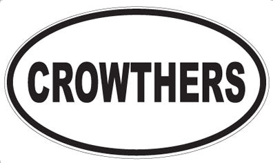 CROWTHERS - Oval Magnet