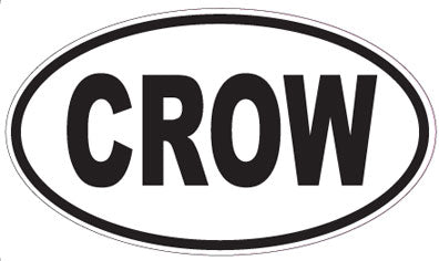 CROW - Oval Sticker