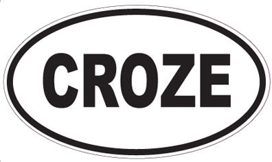 CROZE - Oval Sticker