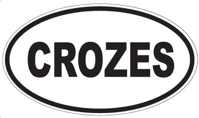 CROZES - Oval Sticker