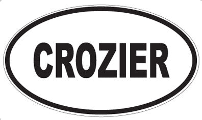 CROZIER - Oval Sticker