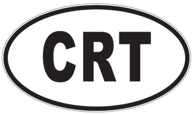 CRT - 3 Letter Initials Oval Sticker