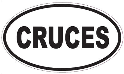 CRUCES - Oval Sticker