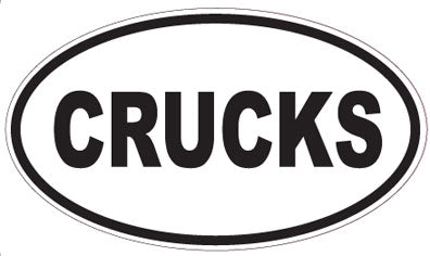 CRUCKS - Oval Sticker