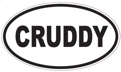 CRUDDY - Oval Sticker