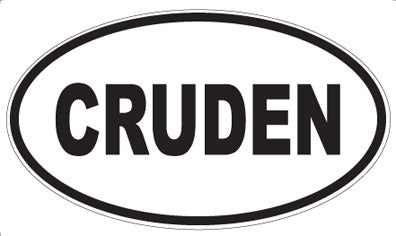 CRUDEN - Oval Magnet
