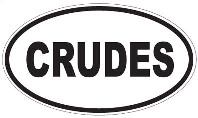 CRUDES - Oval Sticker
