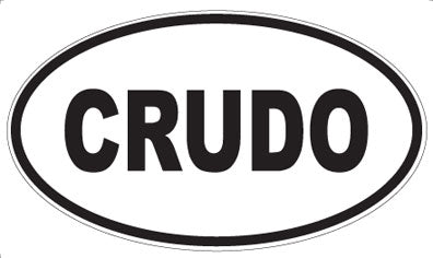 CRUDO - Oval Magnet