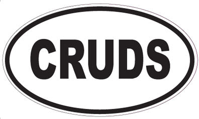CRUDS - Oval Sticker