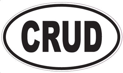 CRUD - Oval Sticker