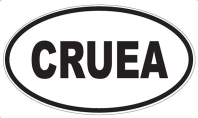 CRUEA - Oval Sticker