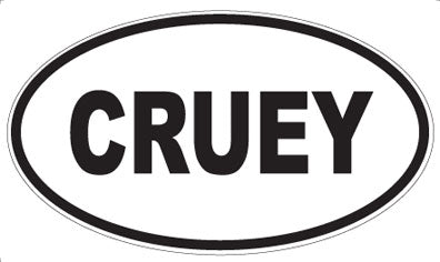CRUEY - Oval Magnet