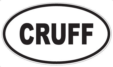 CRUFF - Oval Sticker
