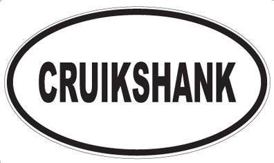 CRUIKSHANK - Oval Magnet