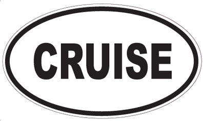 CRUISE - Oval Sticker
