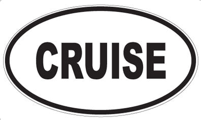 CRUISE - Oval Magnet
