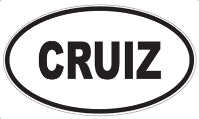 CRUIZ - Oval Sticker