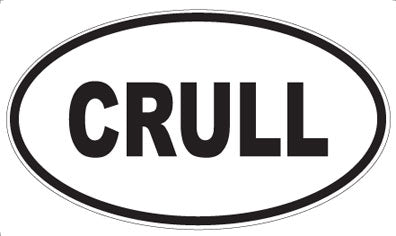 CRULL - Oval Sticker
