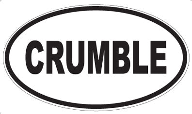 CRUMBLE - Oval Magnet
