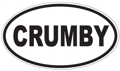 CRUMBY - Oval Sticker
