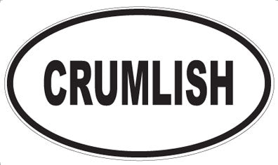 CRUMLISH - Oval Magnet
