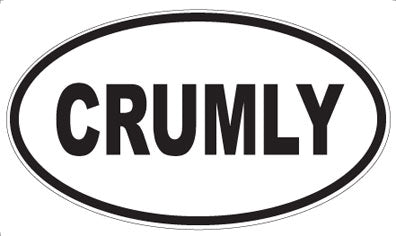 CRUMLY - Oval Sticker