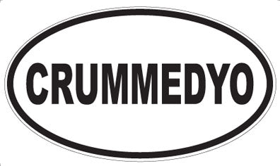 CRUMMEDYO - Oval Sticker