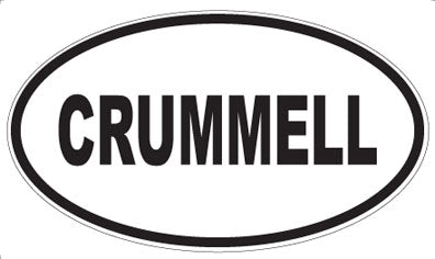 CRUMMELL - Oval Sticker