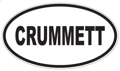 CRUMMETT - Oval Magnet