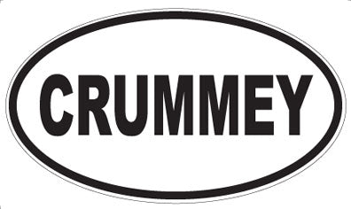 CRUMMEY - Oval Magnet