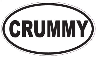 CRUMMY - Oval Sticker