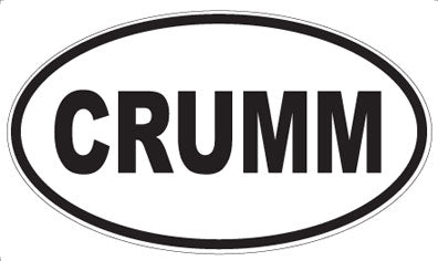 CRUMM - Oval Magnet