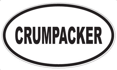 CRUMPACKER - Oval Sticker