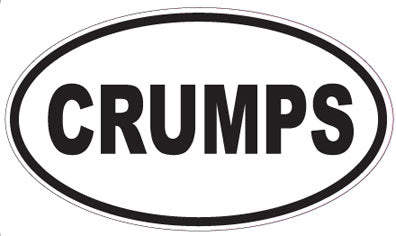 CRUMPS - Oval Sticker