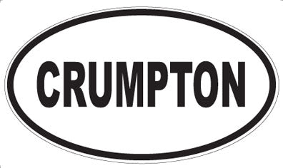CRUMPTON - Oval Sticker