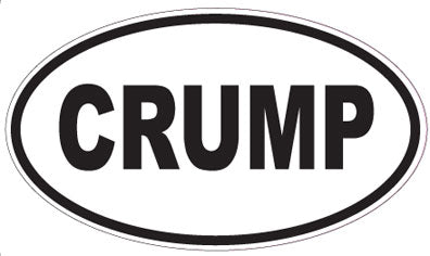 CRUMP - Oval Magnet