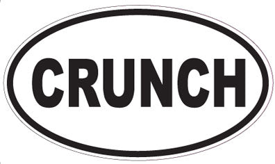 CRUNCH - Oval Sticker