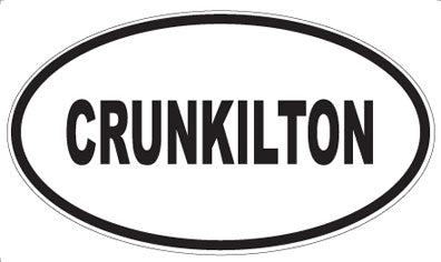 CRUNKILTON - Oval Sticker