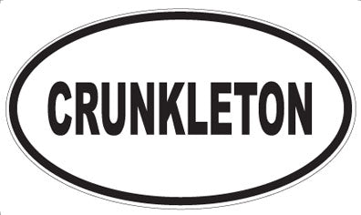CRUNKLETON - Oval Magnet