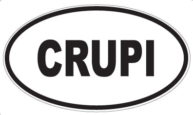 CRUPI - Oval Sticker