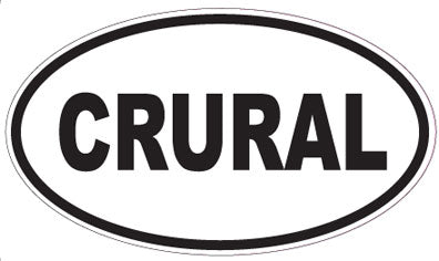 CRURAL - Oval Sticker