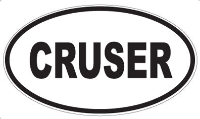 CRUSER - Oval Sticker