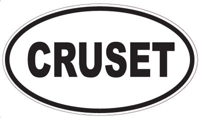 CRUSET - Oval Sticker
