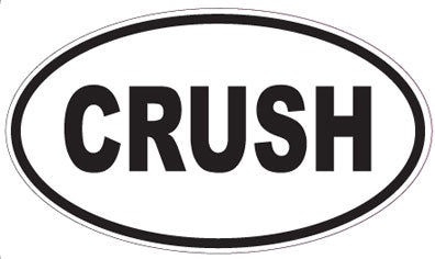CRUSH - Oval Sticker