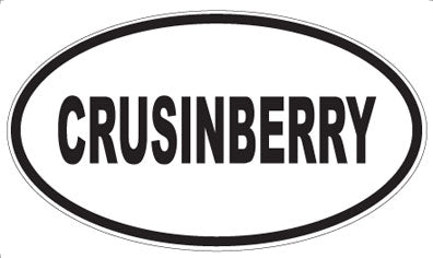 CRUSINBERRY - Oval Sticker